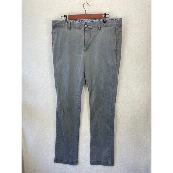 Tommy Bahama Men's Gray Flat Front Casual Pants 35x34 Relaxed‎ Loose ACT W36 - Picture 1 of 9